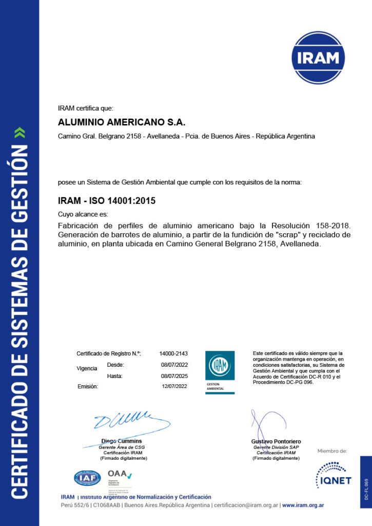 iram 14001